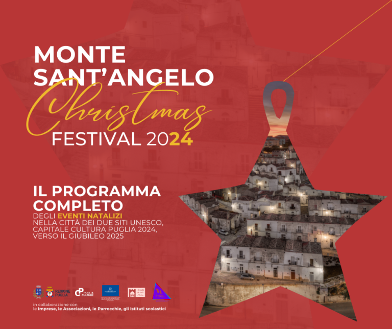 MONTE SANT’ANGELO CHRISTMAS FESTIVAL 2024, IL PROGRAMMA DEGLI EVENTI NATALIZI